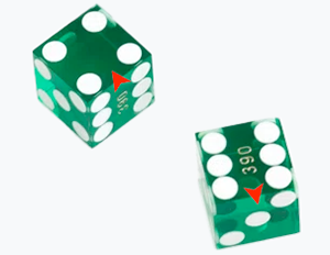 Two CORRECTLY illustrated dice