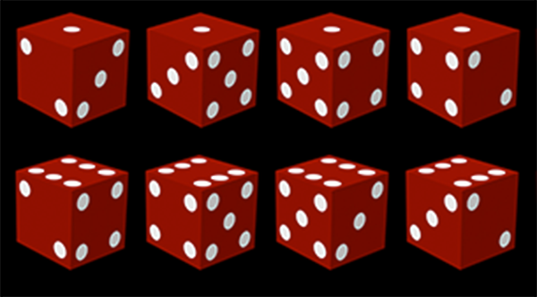 All 24 Valid Angles of a Valid Casino Die